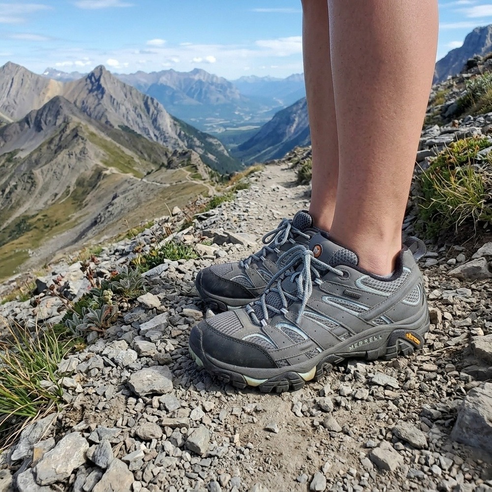 Merrell Moab 2 Hiking Shoes Womens 10.5 Sedona Sage Gray Vibram J06036